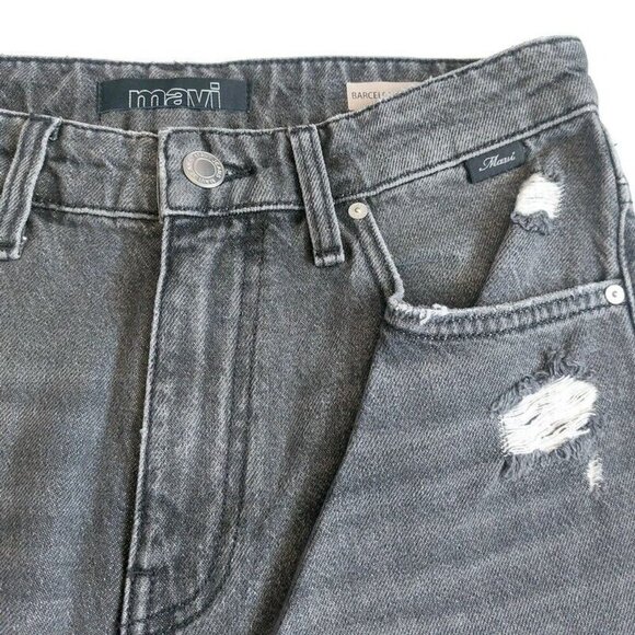 Mavi BARCELONA High Rise Wide Leg Denim Jeans Womens 27 X 32 Pants Black Sample - Picture 8 of 10